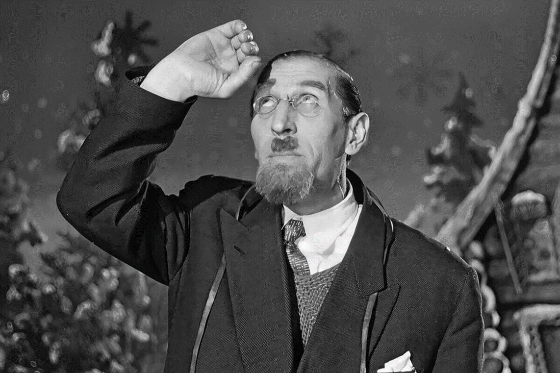 В фильме «Карнавальная ночь». 1956 г. 