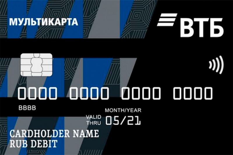 Дебетовая карта банка ВТБ 