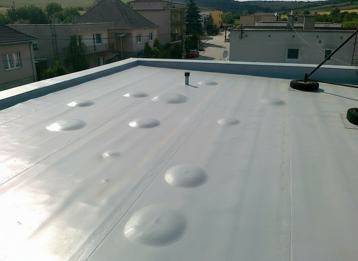 Пузыри на мембранной кровле фото 