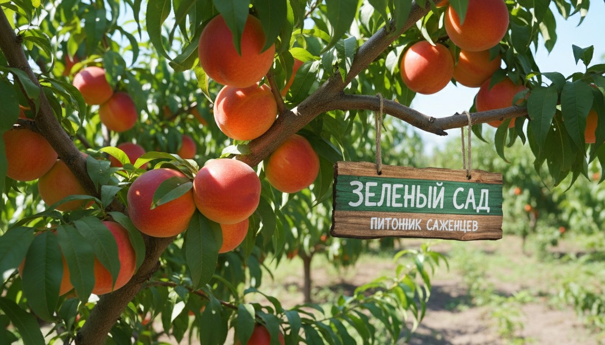 Саженцы нектарина от питомника Зеленый Сад в Москве.