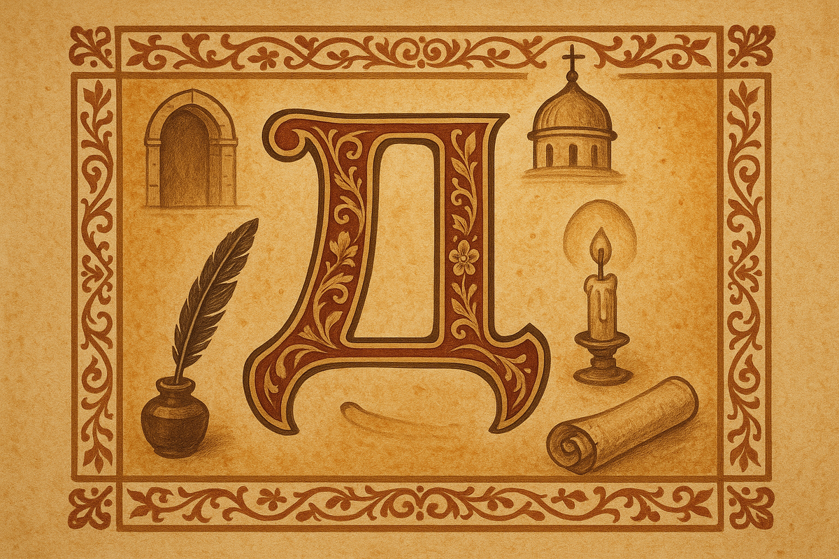 Как появилась буква Д?