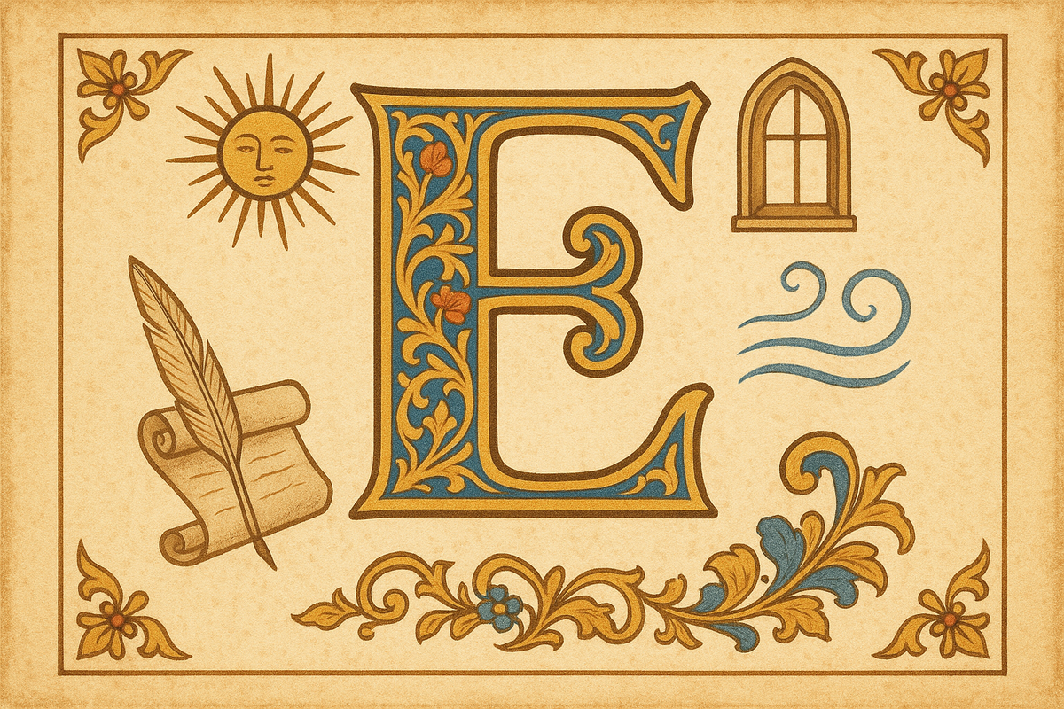 Откуда появилась буква Е?