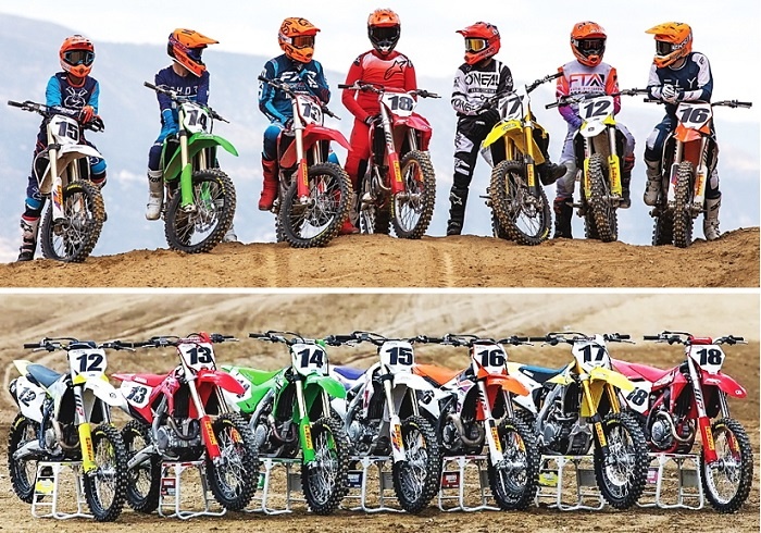 Мы не продаем мототехнику и не консультируем по запчастям. Статьи являются переводом экспертов зарубежных изданий.


В рейтинге МХА 2024 года так же, как и в прошлом году, участвуют семь кроссовых мотоциклов класса 450сс: КТМ 450SX-F, Husqvarna FC450, GasGas MC450F, Yamaha YZ450F, Kawasaki KX450, Honda CRF450 и Suzuki RM-Z450.

Журнал Motocross Action (МХА) существует уже более 50 лет, и его рейтинги основаны не на одном или двух днях циклических испытаний со случайными гонщиками. В МХА постоянные тест-пилоты (от национальных профессионалов AMA до ветеранов и новичков). И, что самое важное, они не проводят тесты за один-два дня, а участвуют на тестовых машинах в гонках каждую неделю в течение всего года, поэтому в рейтингах учитывается еще и надежность каждой модели.
