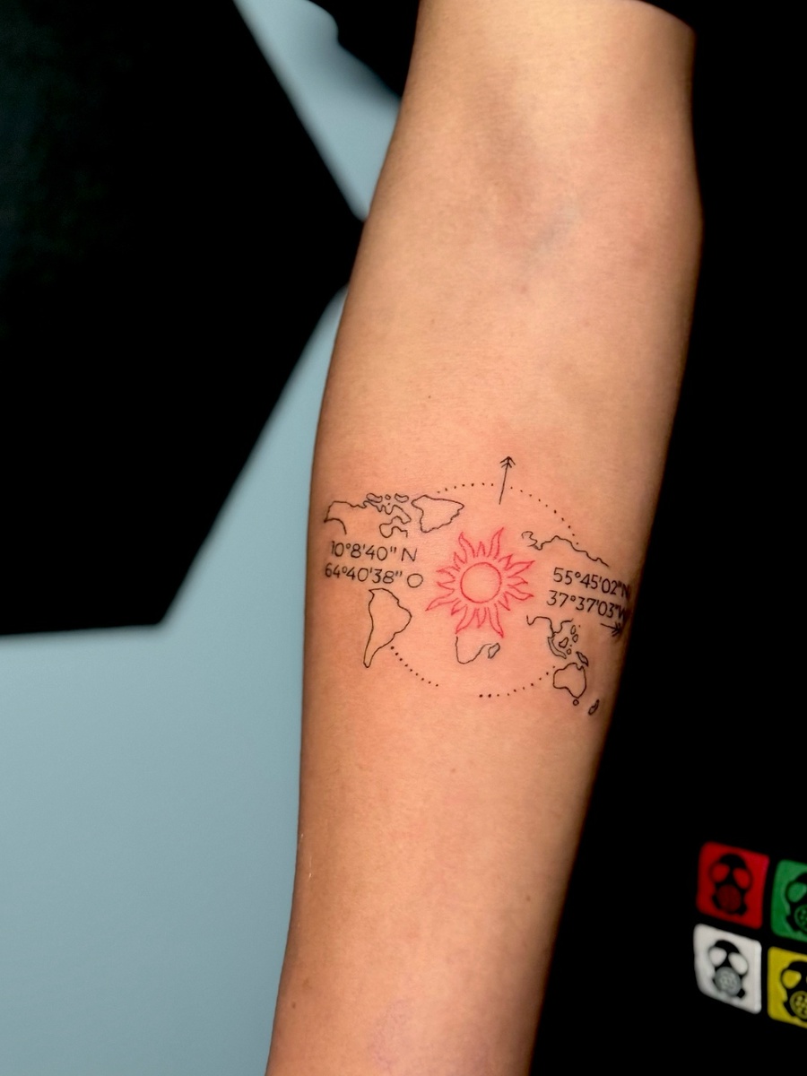 Тату на руке Москва