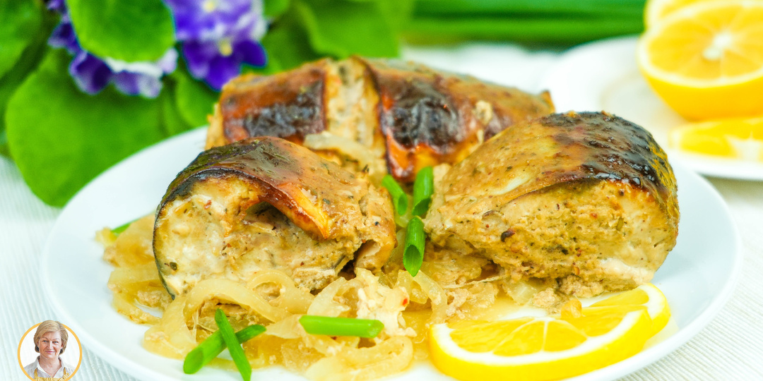 Невероятно вкусная и сочная скумбрия в ароматном маринаде запеченная в духовке