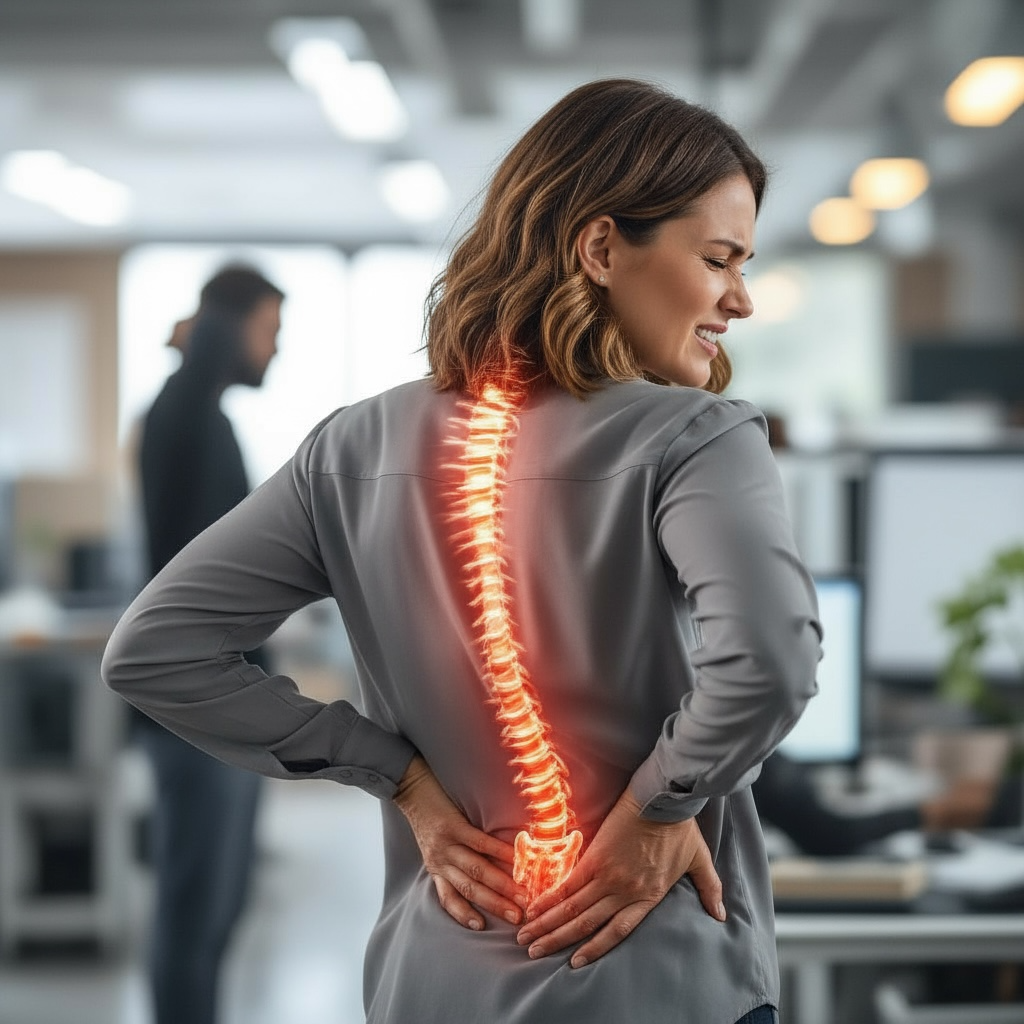 Боль в спине, пояснице, холка, каменная спина, вялость, потеря тонуса.