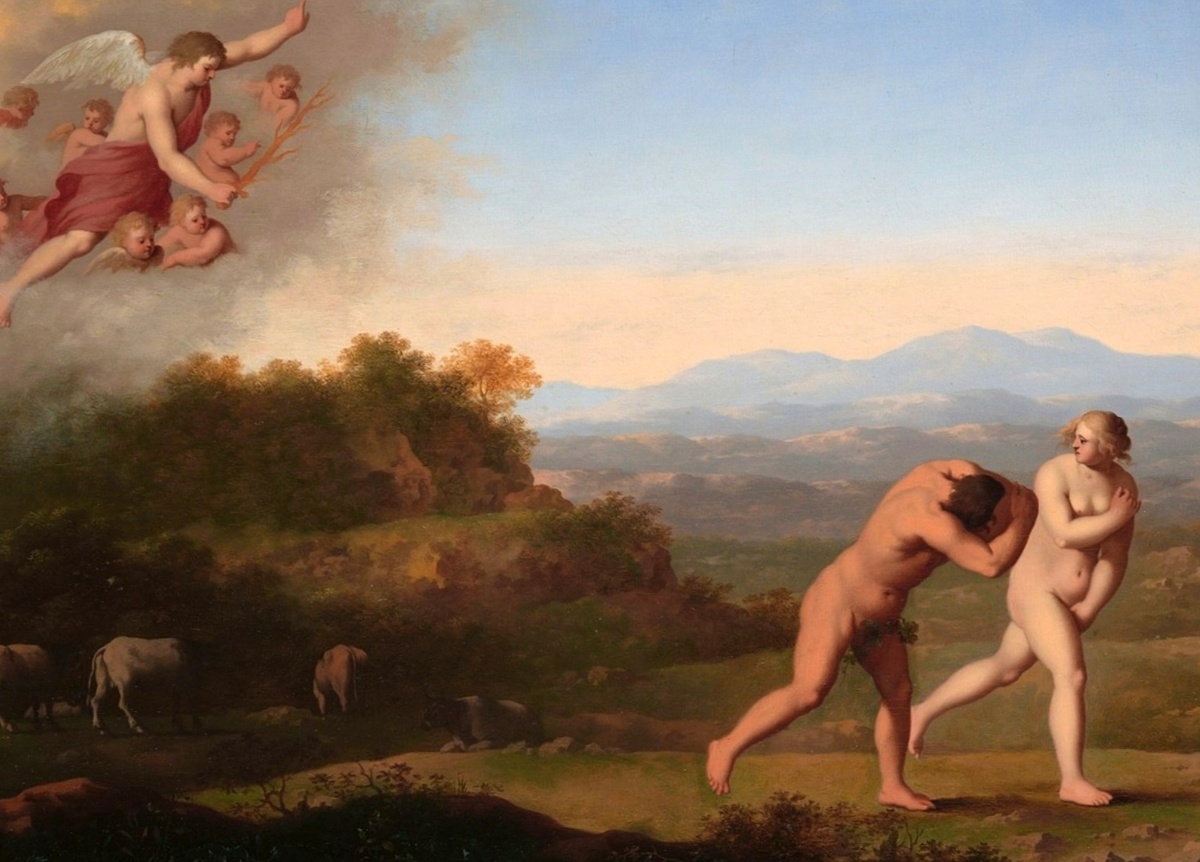 Изгнание Адама и Евы из рая.