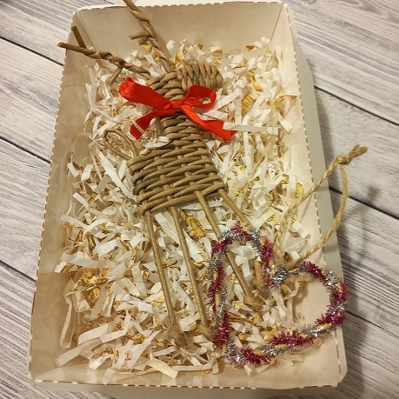 Новогодний оленёнок и сердечко