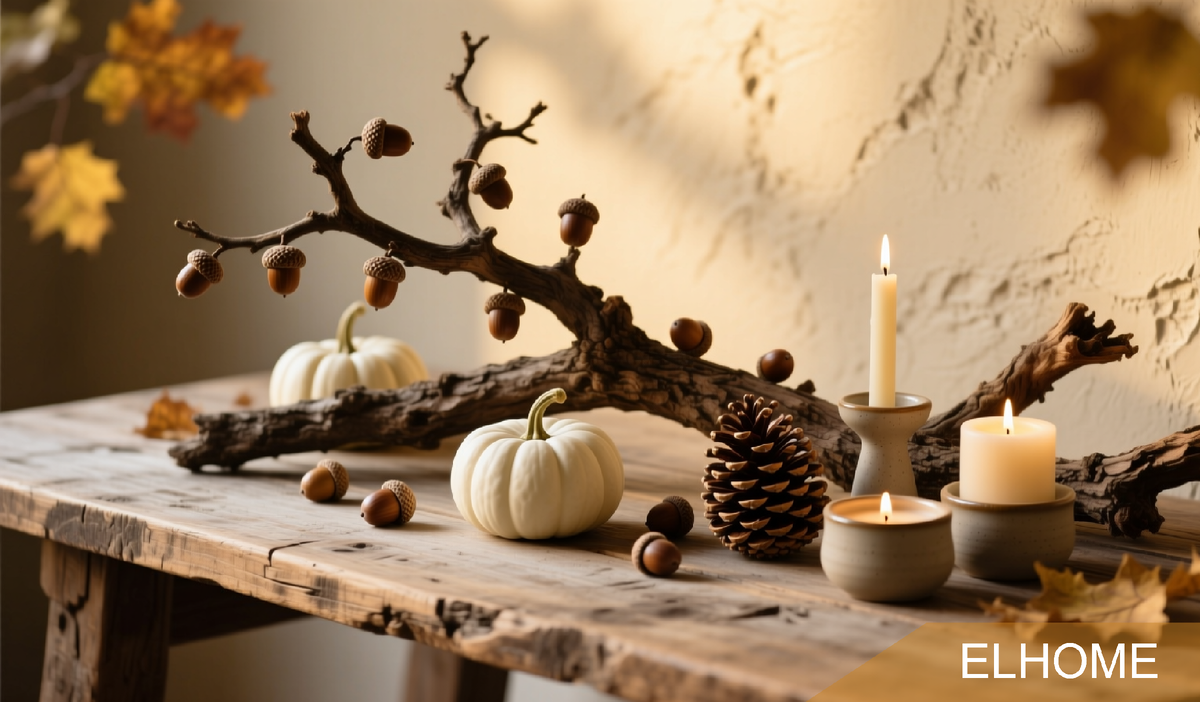 Ноябрь дарит нам богатство природных материалов для декора. Натуральные текстуры и теплые цвета создают в доме особенную атмосферу уюта и гармонии с природой.