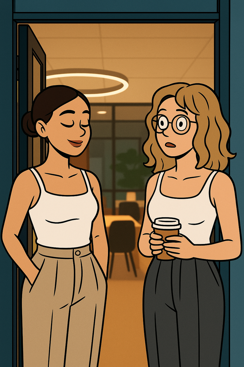 «Спокойный офис. Три… два… один… ремикс — и понеслась по волнам.»