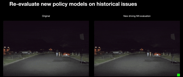 Слева реальное видео, справа решили добавить еще мусорки и посмотреть, что будет.