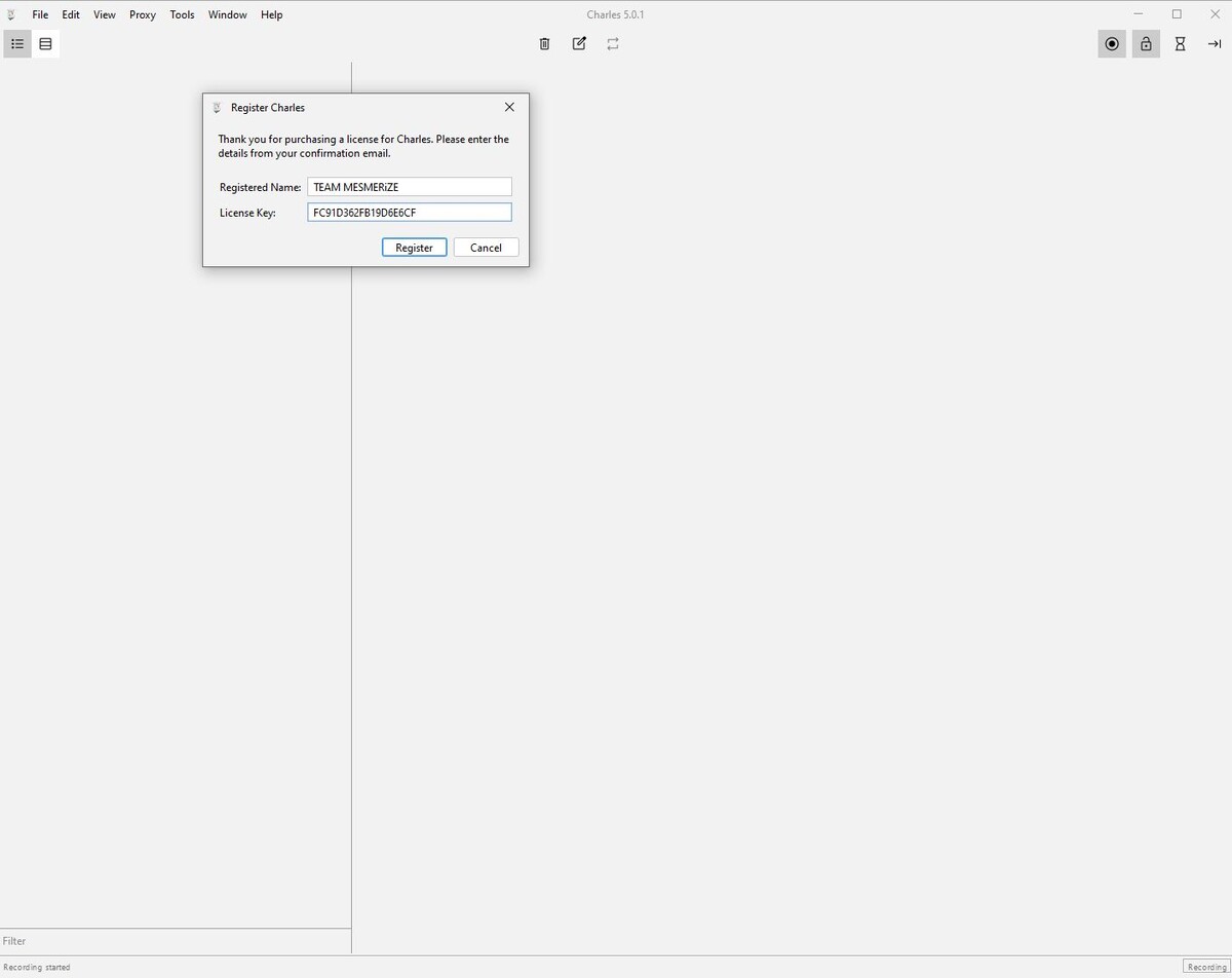 Первое что нам нужно, это скачать программу Charles
Сделать вы это можете по этой ссылке https://www.charlesproxy.com/download/
Выбирайте нужный вам файл под нужную операционную систему

Далее ее нужно установить, если программа будет запрашивать какие то разрешение, все это нужно ей предоставить.
Так же важно при выборе сети выбрать ЧАСТНУЮ а не ОБЩЕСТВЕННУЮ

В некоторых случаях нужно отключить БРАНДМАУЭР
Как это сделать можете найти в интернете.

Перейдем к настройкам программы..
Первым делом ее желательно активировать, так как демо версия всего 30 минут
Для этого заходим в программу CHARLES и прописываем эти данные