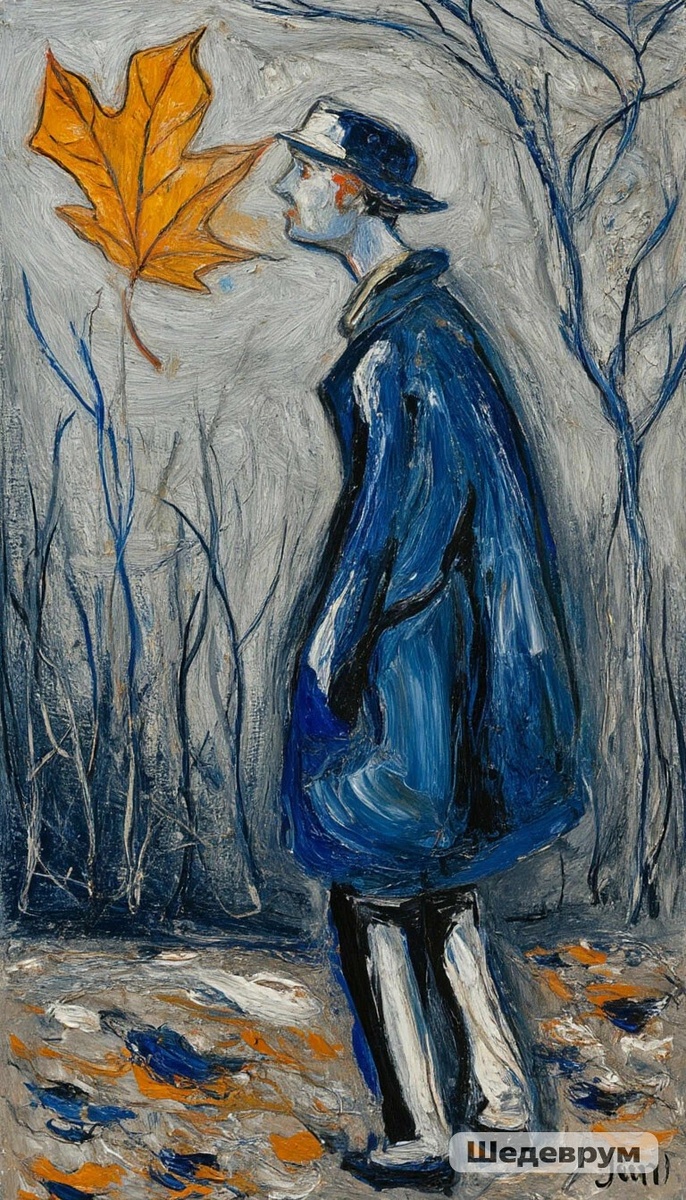 Любование осенним листком.