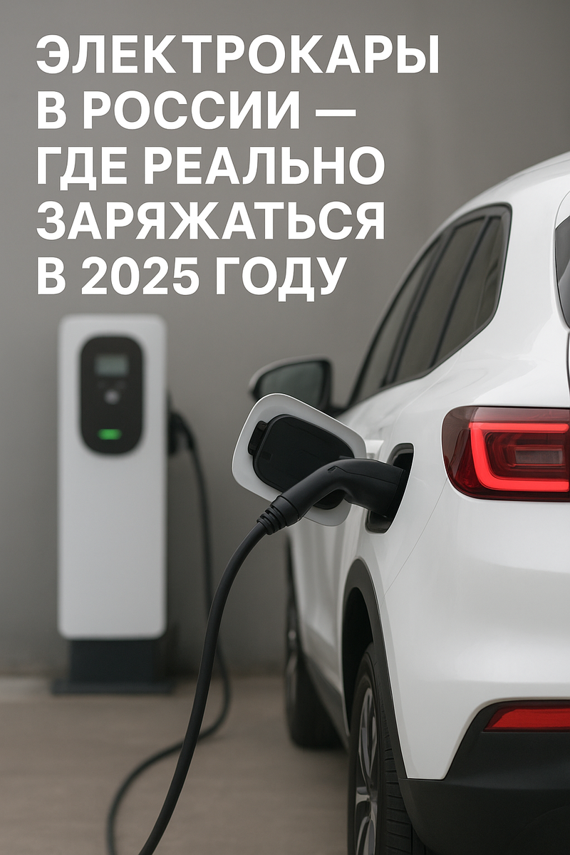 Электрокары в России — где реально заряжаться в 2025 году?