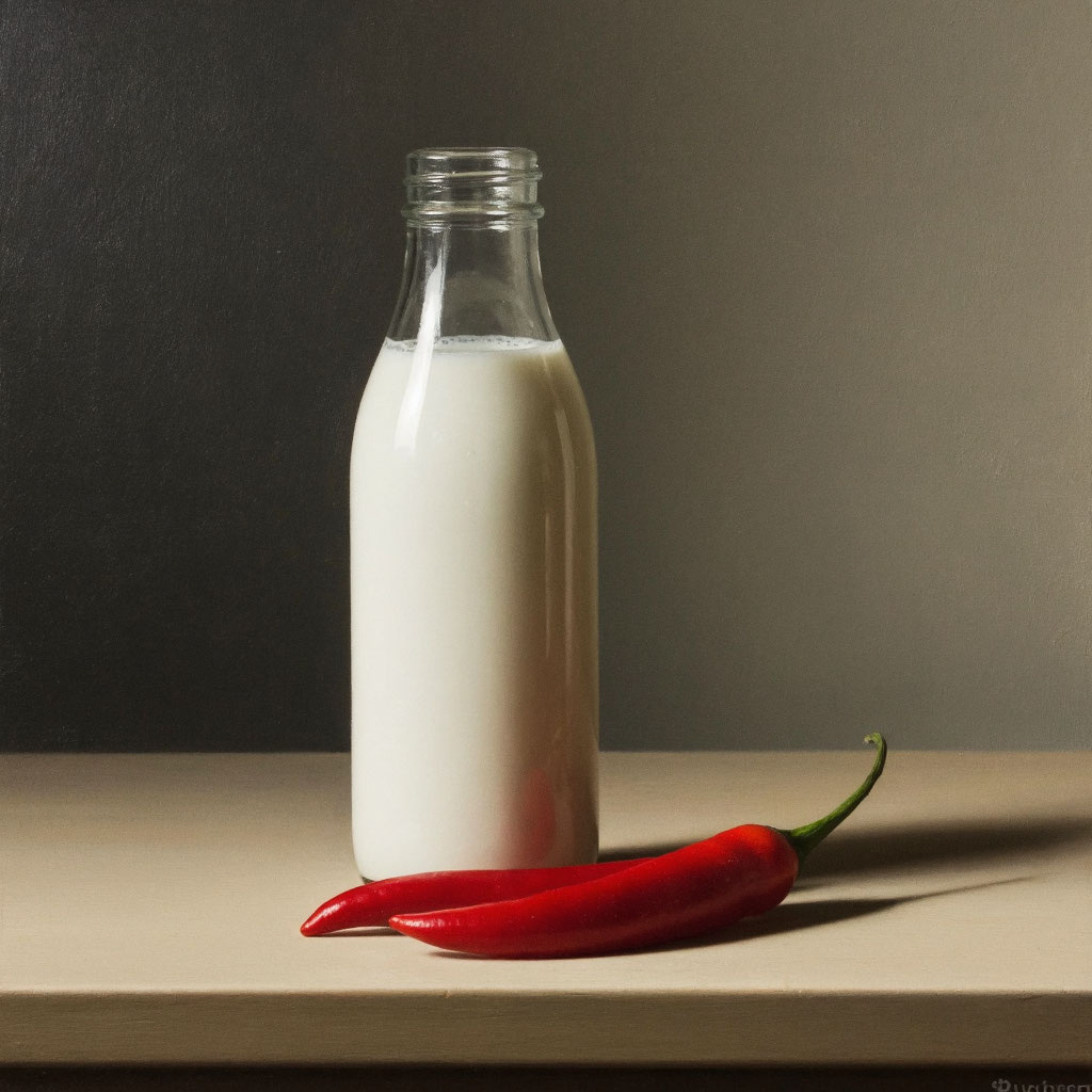 Молоко и перец чили