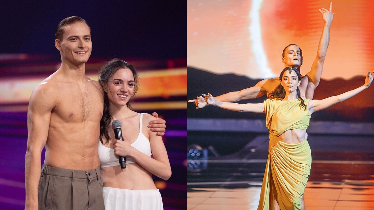    Евгения Медведева и Ильдар Гайнутдинов в шоу "Звёздные танцы"