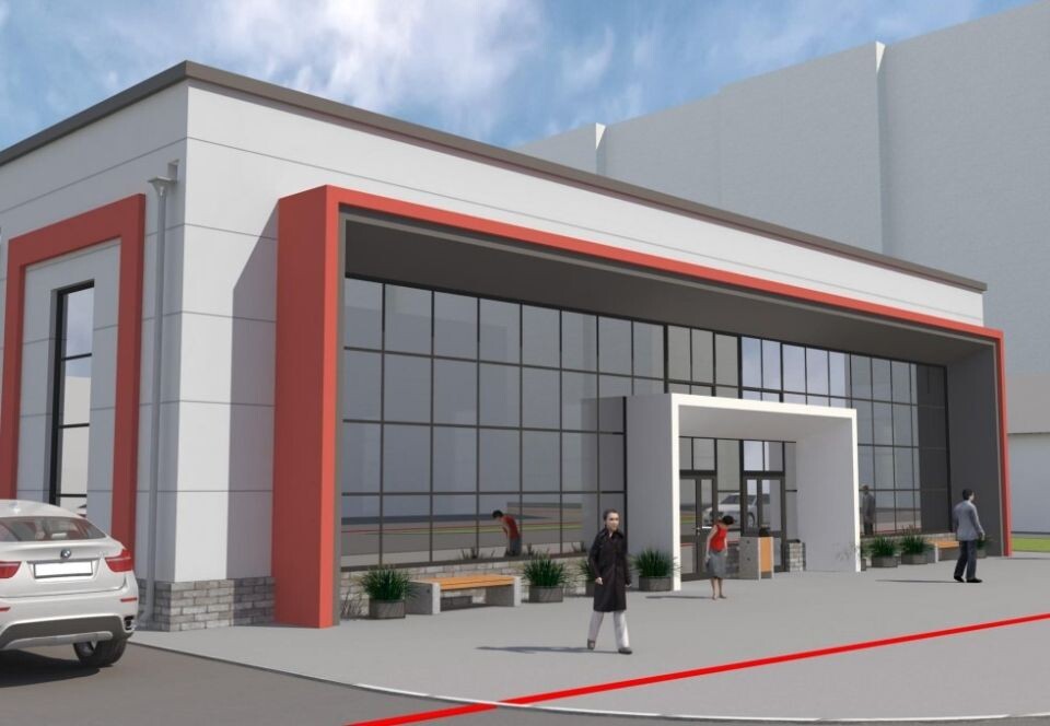    Проект ТЦ на ул. Малахова, 86г . Источник: Мастерская Золотова