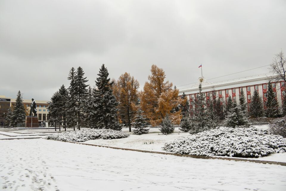    Снег в Барнауле. Источник: Виталий Барабаш