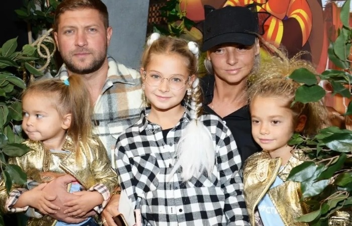 Дарья Сагалова с семьей.