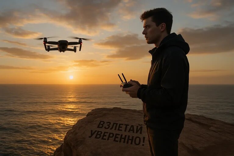    Что чувствует пилот, когда первый раз управляет дроном "Обученик"