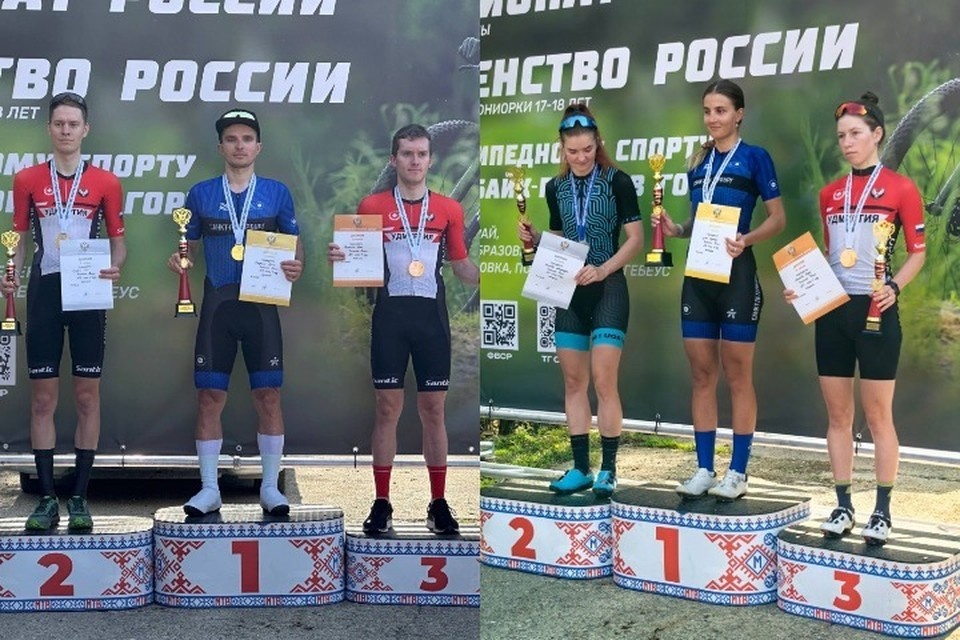    Велогонщики из Удмуртии завоевали призовые места на чемпионате России. Фото: udmurt.ru