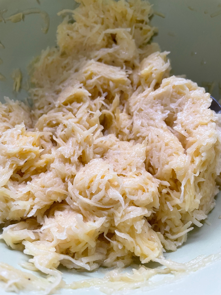 Я использую мелкую терку