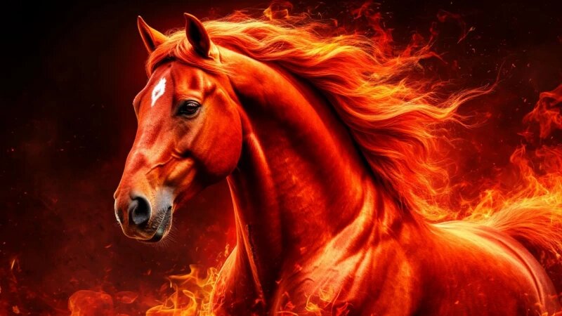     Год Красной Огненной Лошади. shedevrum.ai