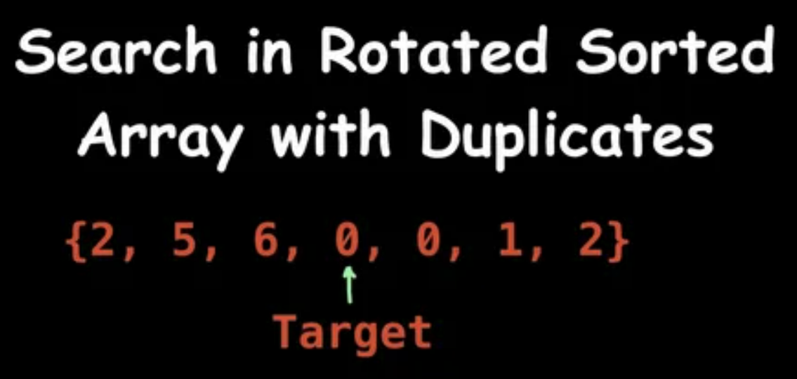 Рисунок: задача Search in Rotated Sorted Array II