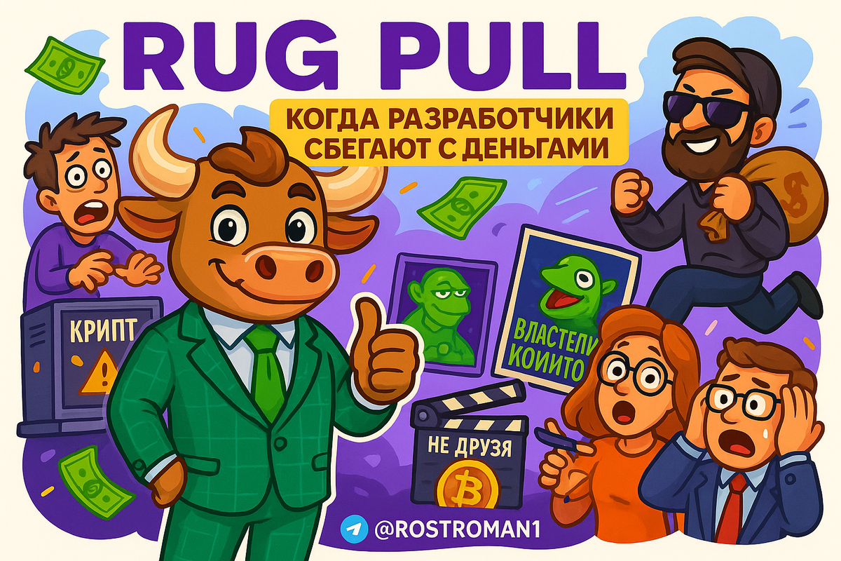    Rug pull в крипте: как инвесторы теряют миллионы и что не расскажут разработчики РоСТ | Роман о Системном Трейдинге