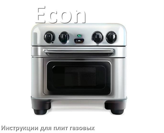 
Газовая плита Econ инструкция по эксплуатации и применению