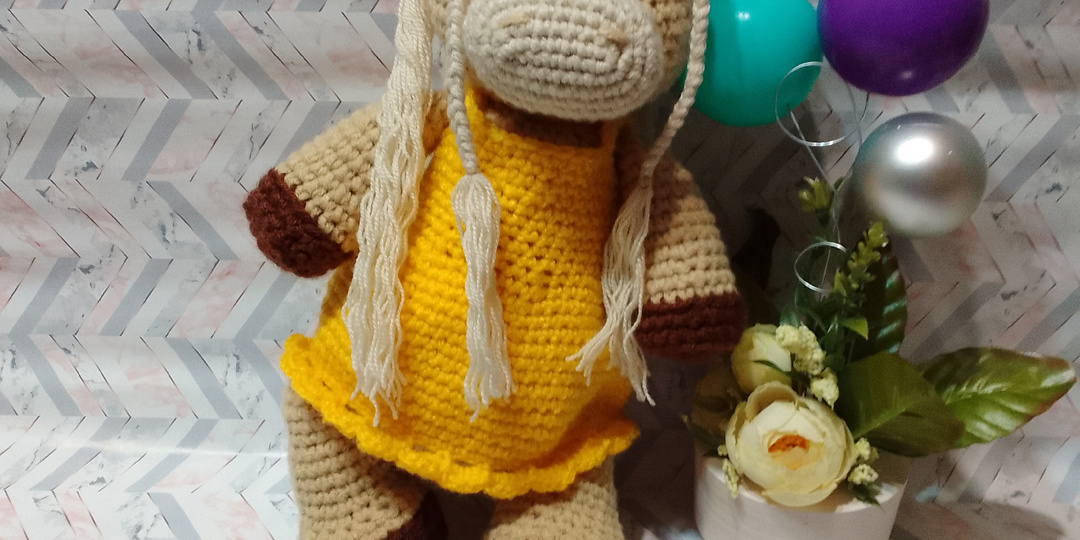 Лошадку вяжем крючком🧶🧶🧶. Подробное описание.