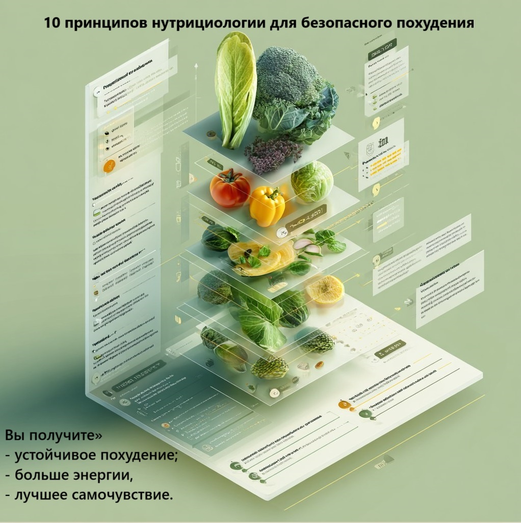 10 принципов нутрициологии для правильного питания и безопасного похудения.