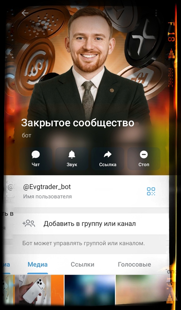 Как выглядит бот мошенников в телеграмм 