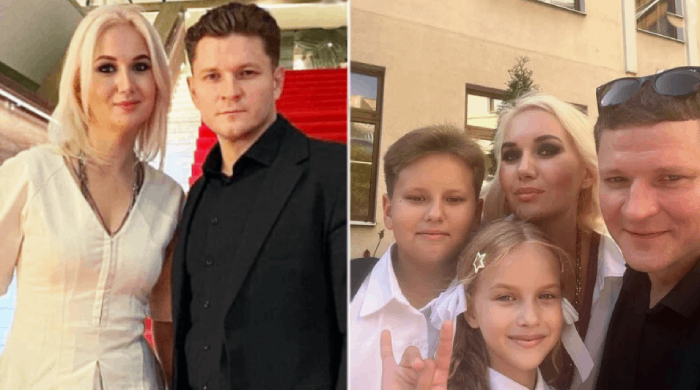 Сергей с семьей