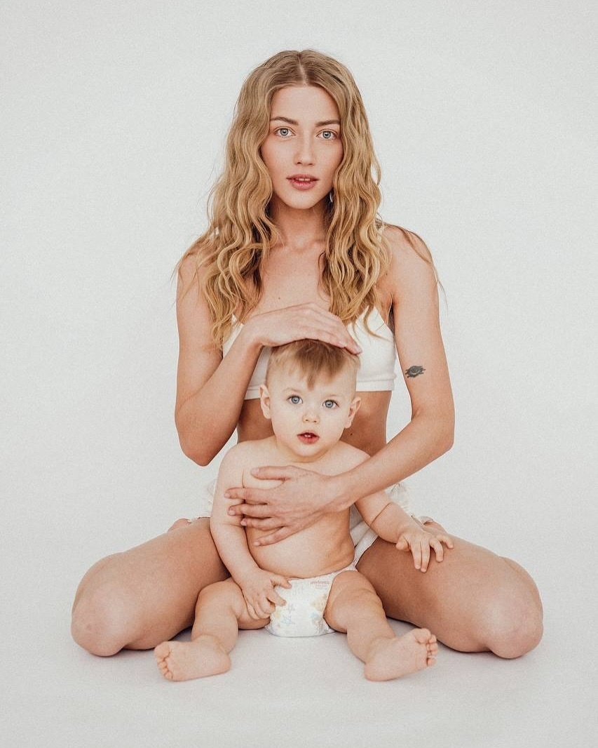 Кристина Вайнас с сыном