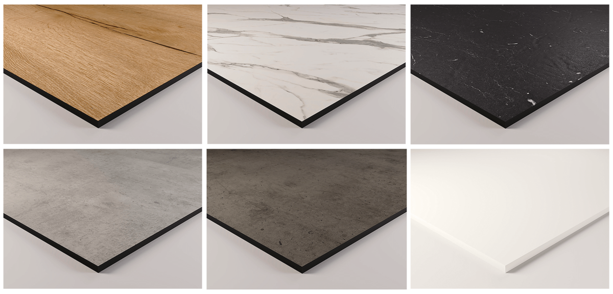 Нижнее фото справа - HPL с белым крафтом. Больше эстетики и практичности!