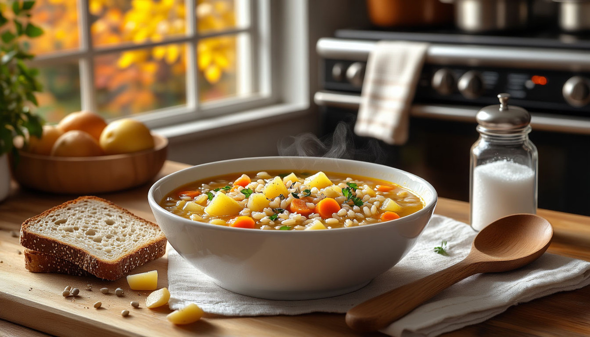 Суп из перловки и капусты