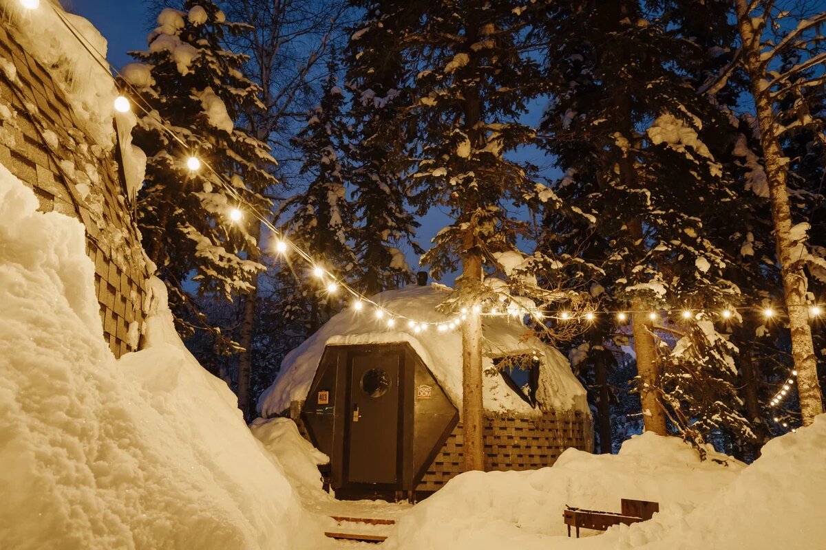 Купольный Иглу в отеле «Тайгара» на Секторе Е в Шерегеше