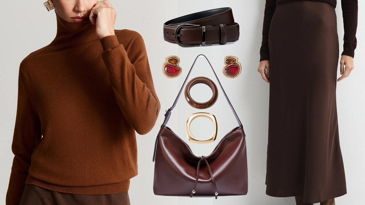 Водолазка Elis, Юбка Lumi Insane Beauty, Сумка Mascotte, Браслеты 2 шт. Mango, Серьги Zarina