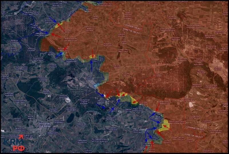    Бои на подступах к Коровьему Яру продолжаются, при этом противник постепенно отходит