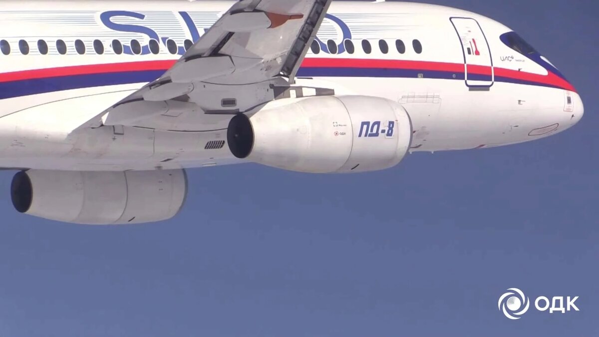 На фото: кадры испытаний ПД-8, источник: ОДК