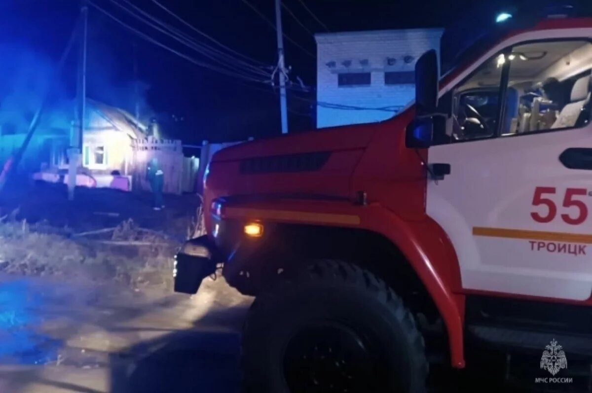    В Троицке местная жительница погибла при пожаре в собственном доме