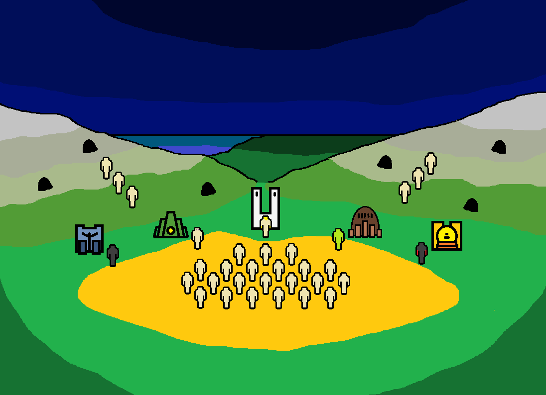 Первые наброски "Последний крик"