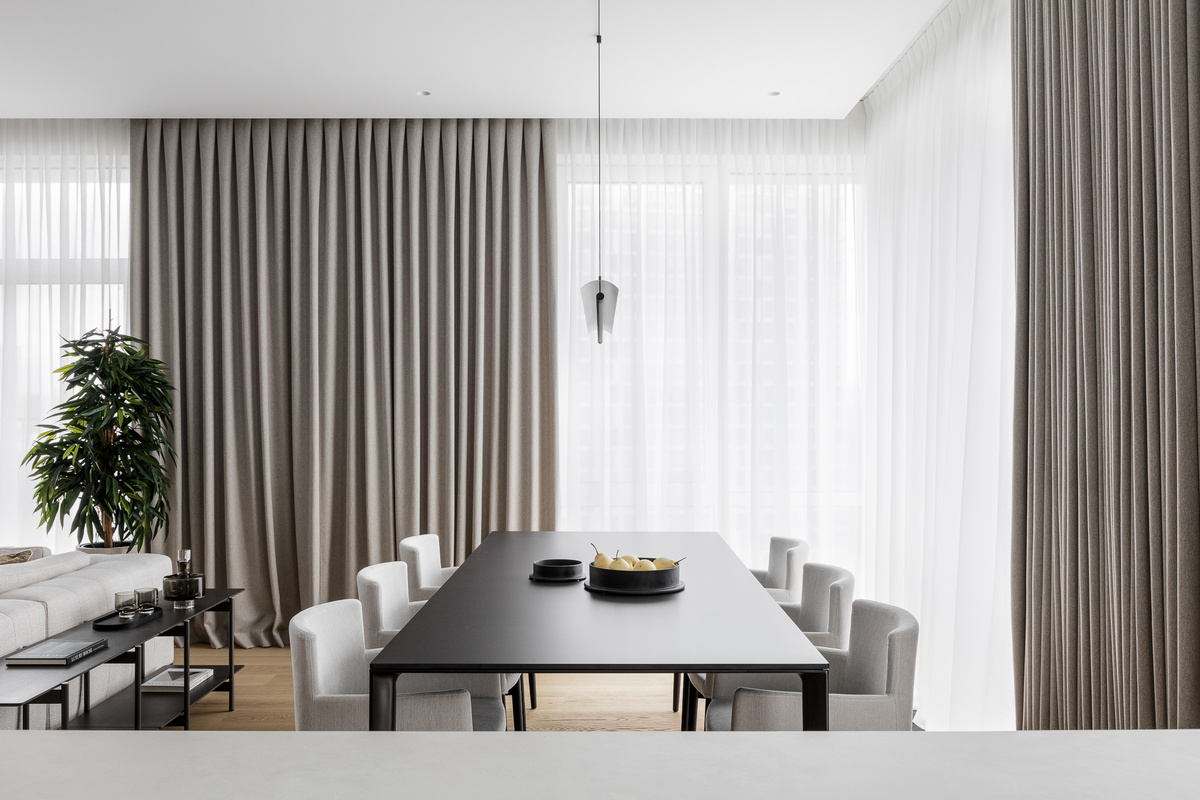 Гостиная-кухня. Проект Decortier. Дизайнер: Александра Суханова. Фото: Сергей Волокитин.