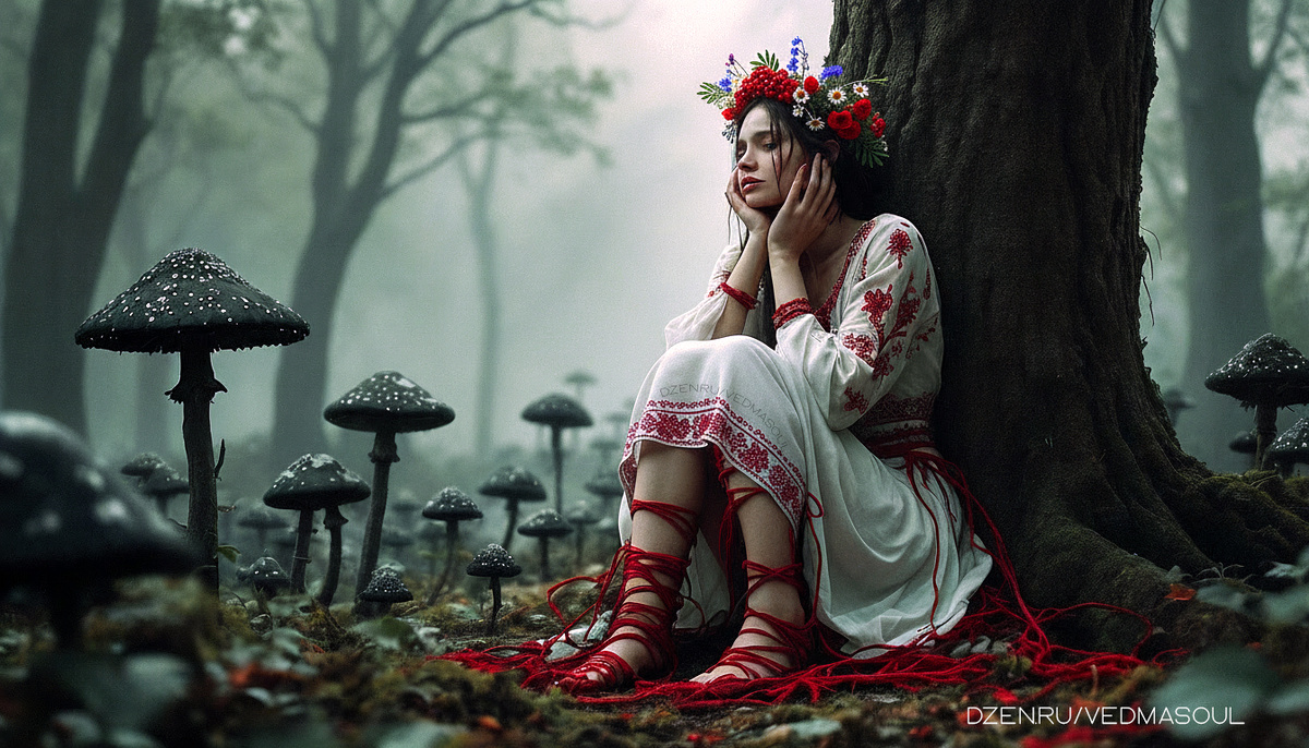 © Авторское изображение @vedmasoul. Cгенерировано ИИ. Порча, чистка, гадание, крадник