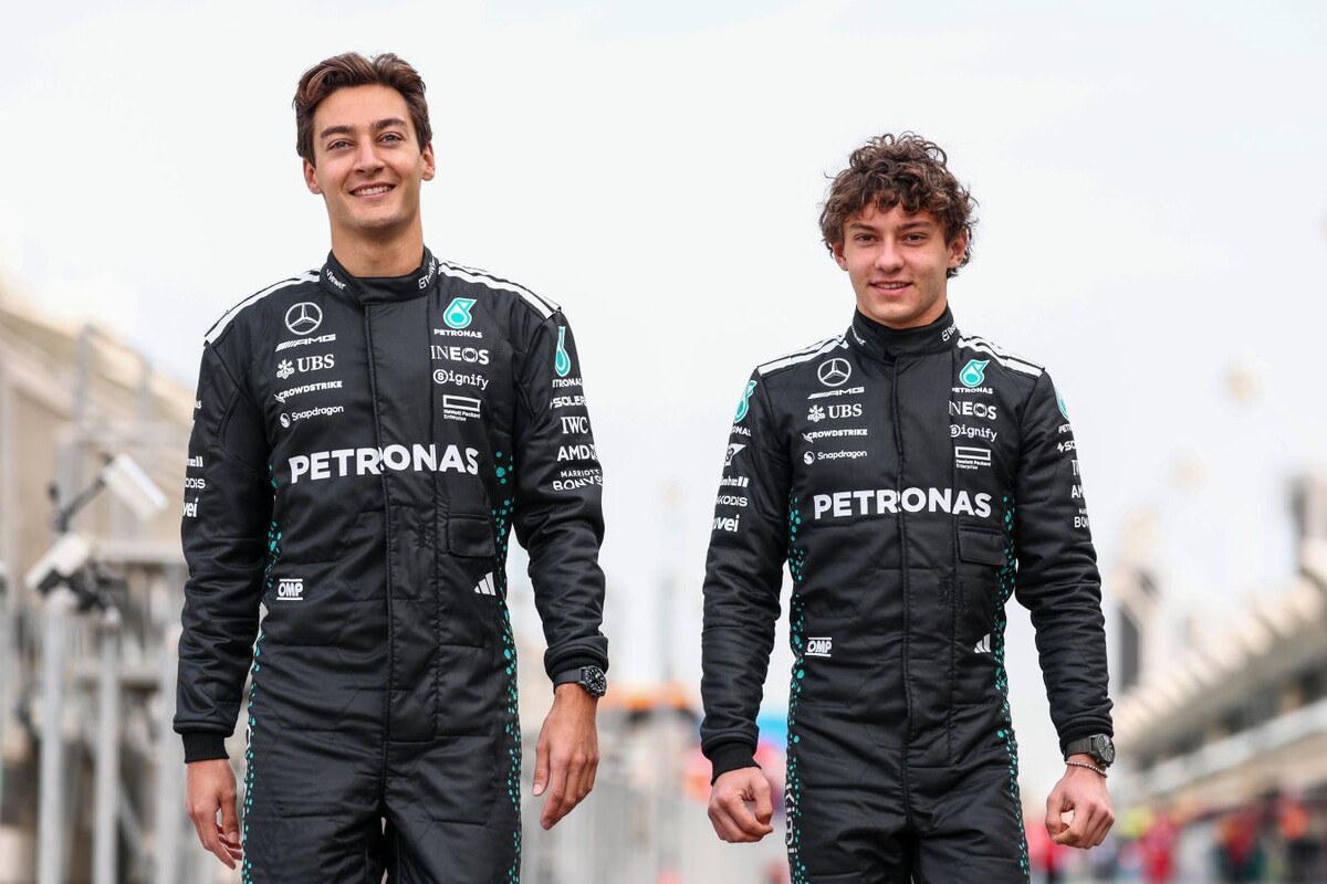 Джордж Рассел и Кими Андреа Антонелли 