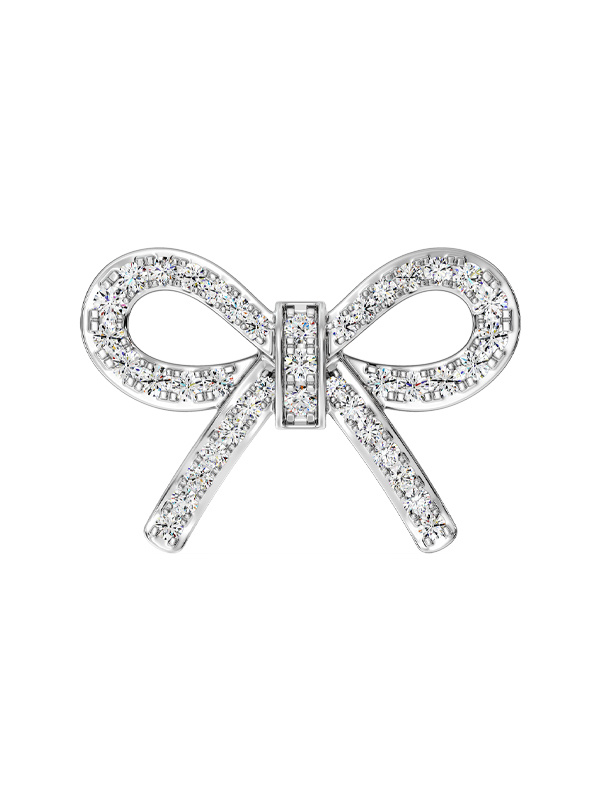 Серьга Serendipity Pave из белого золота с бриллиантами