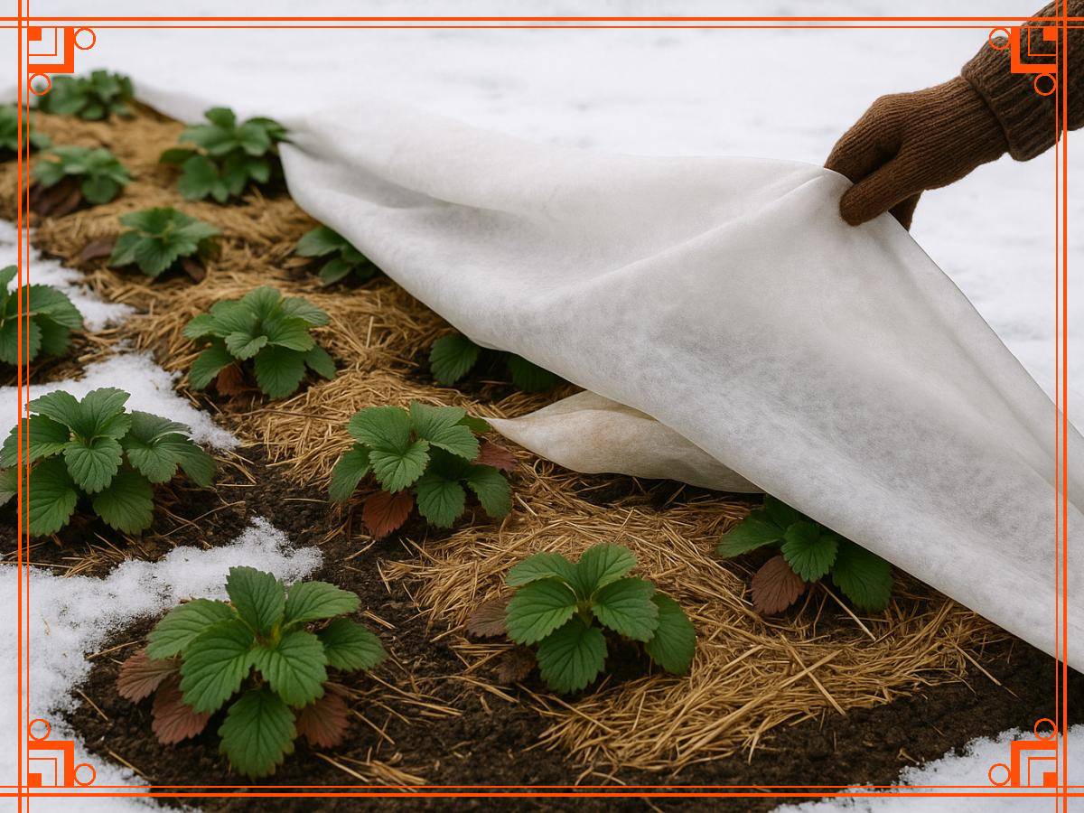 Фото из интернета. как укрыть клубнику на зиму