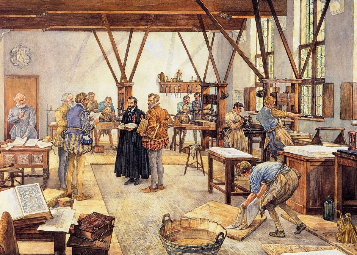 Одно из европейских мануфактурный предприятий Нового времени