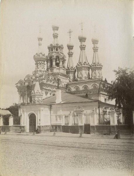 Церковь Рождества Пресвятой Богородицы в Путинках на улице Малая Дмитровка. Неизвестный автор, 1880 - 1899 год, г. Москва, МАММ/МДФ.
